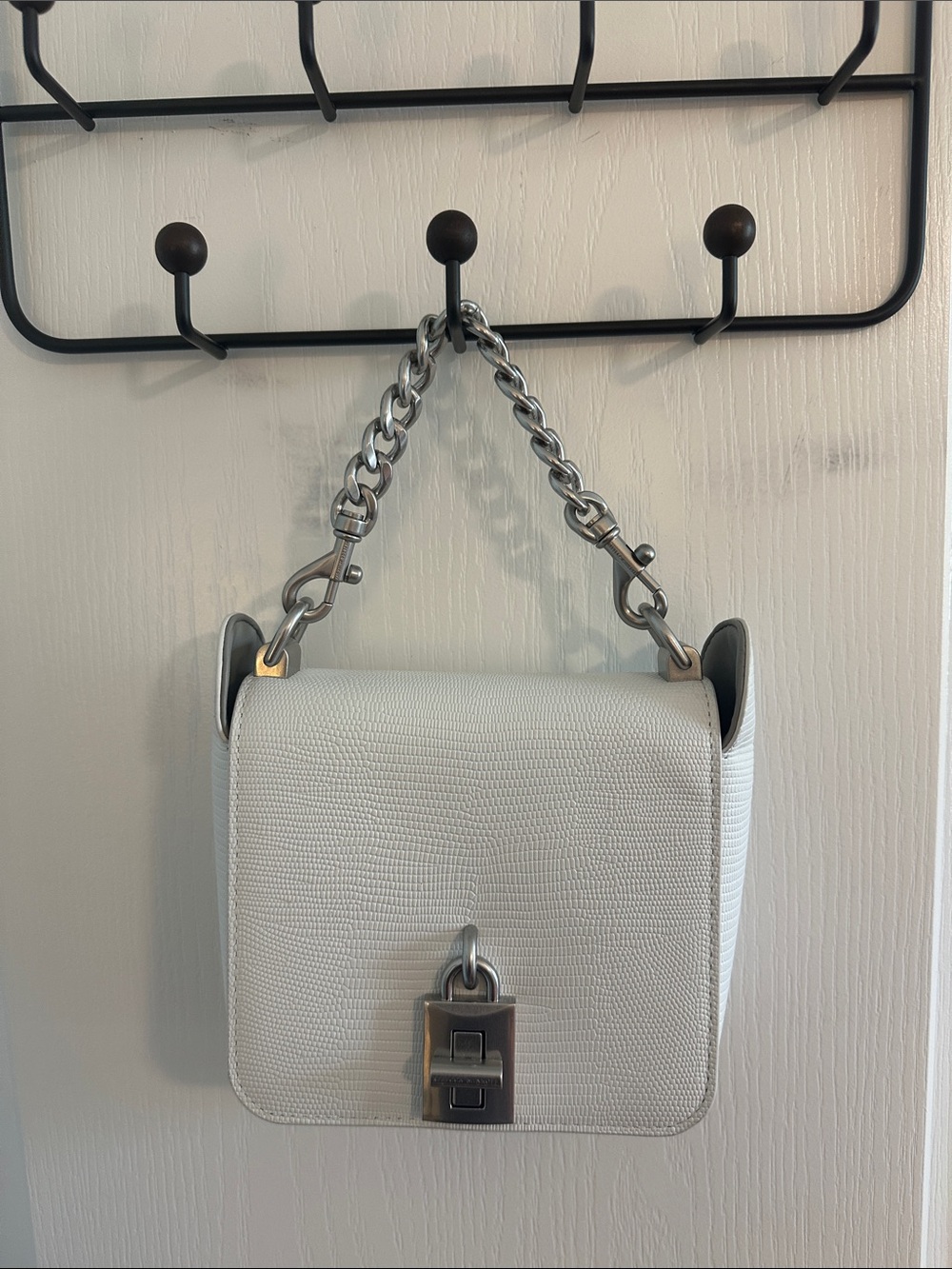 Rebecca Minkoff - Love Too Small Square Crossbody in Blanc